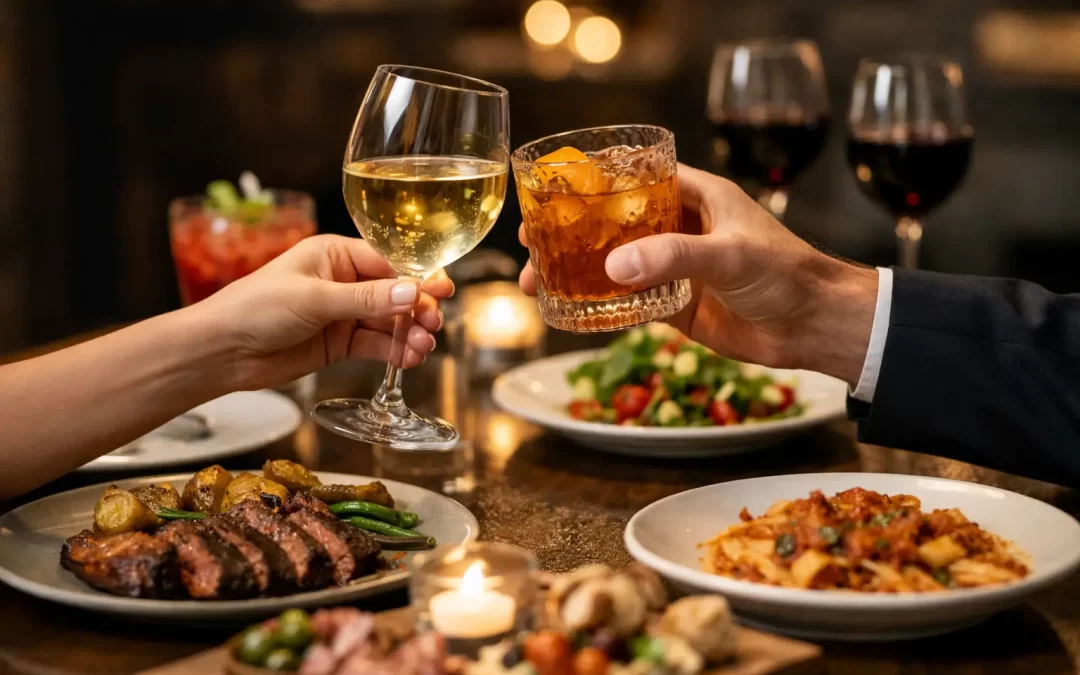 How to Combine Dinner and Drinks Right